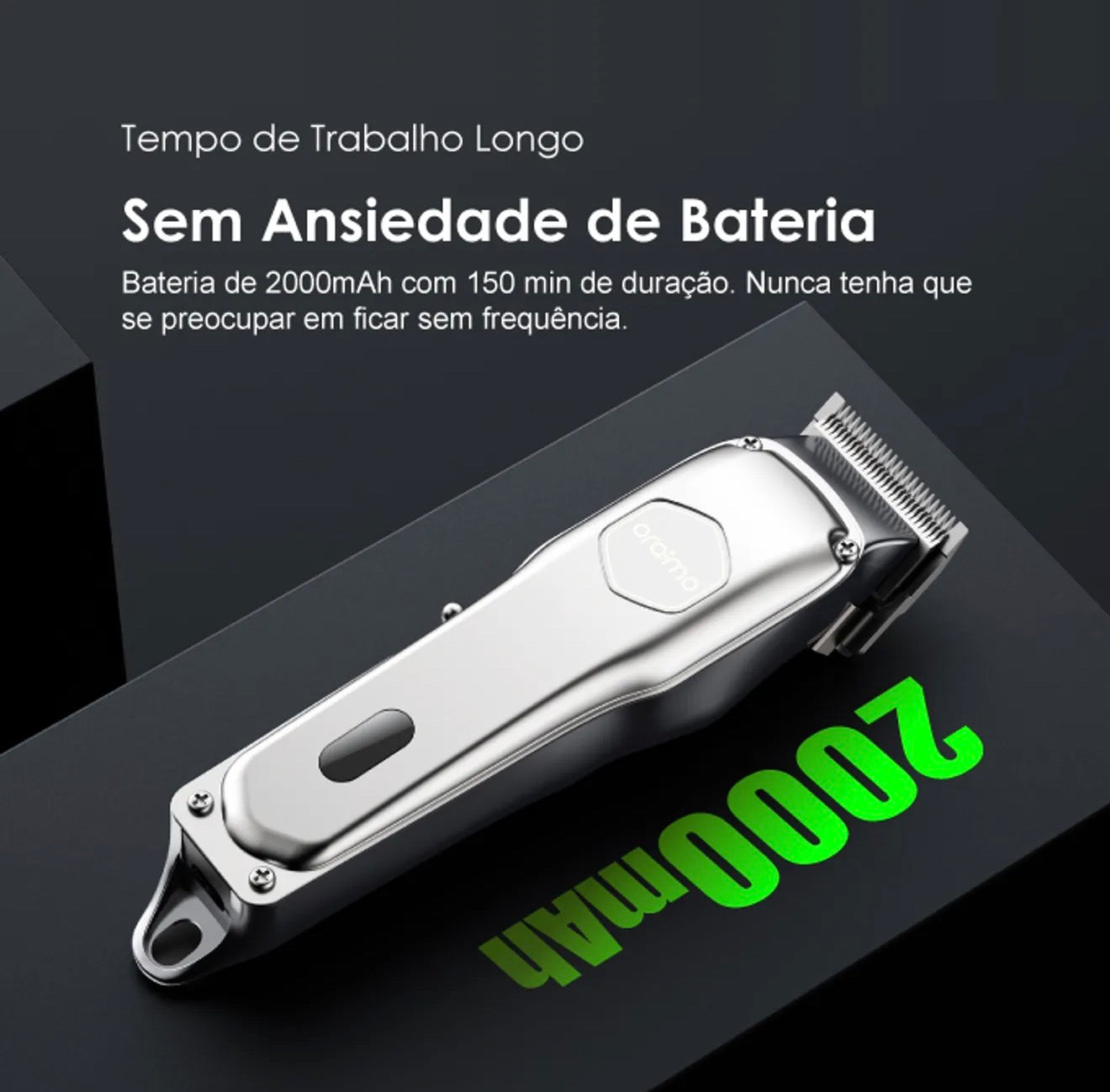 Máquina de cortar o cabelo Smartclipper Profissional Prateado