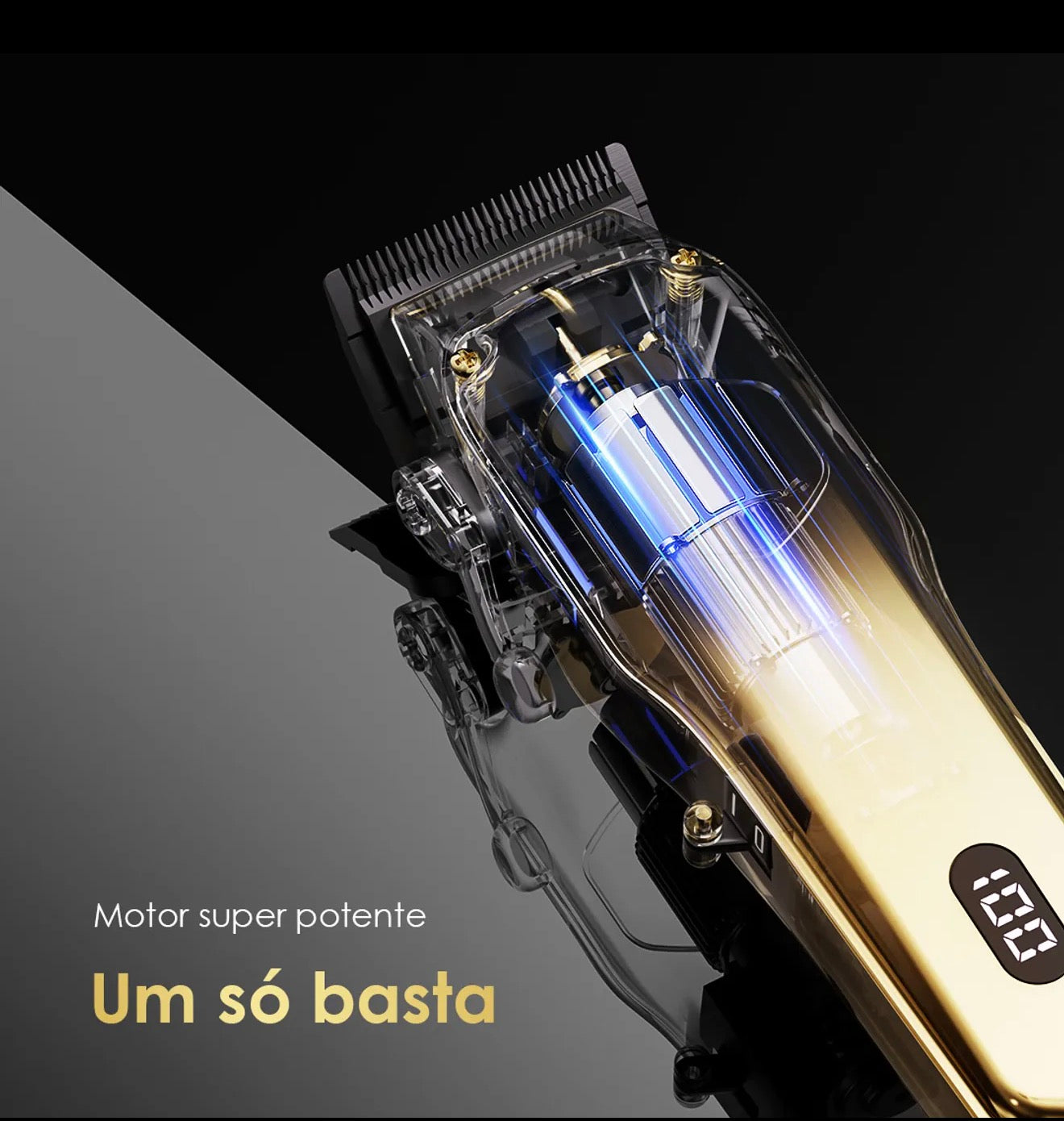 Máquina de Barbear cortador de cabelo Smart Clipper Gold 2 Profissional