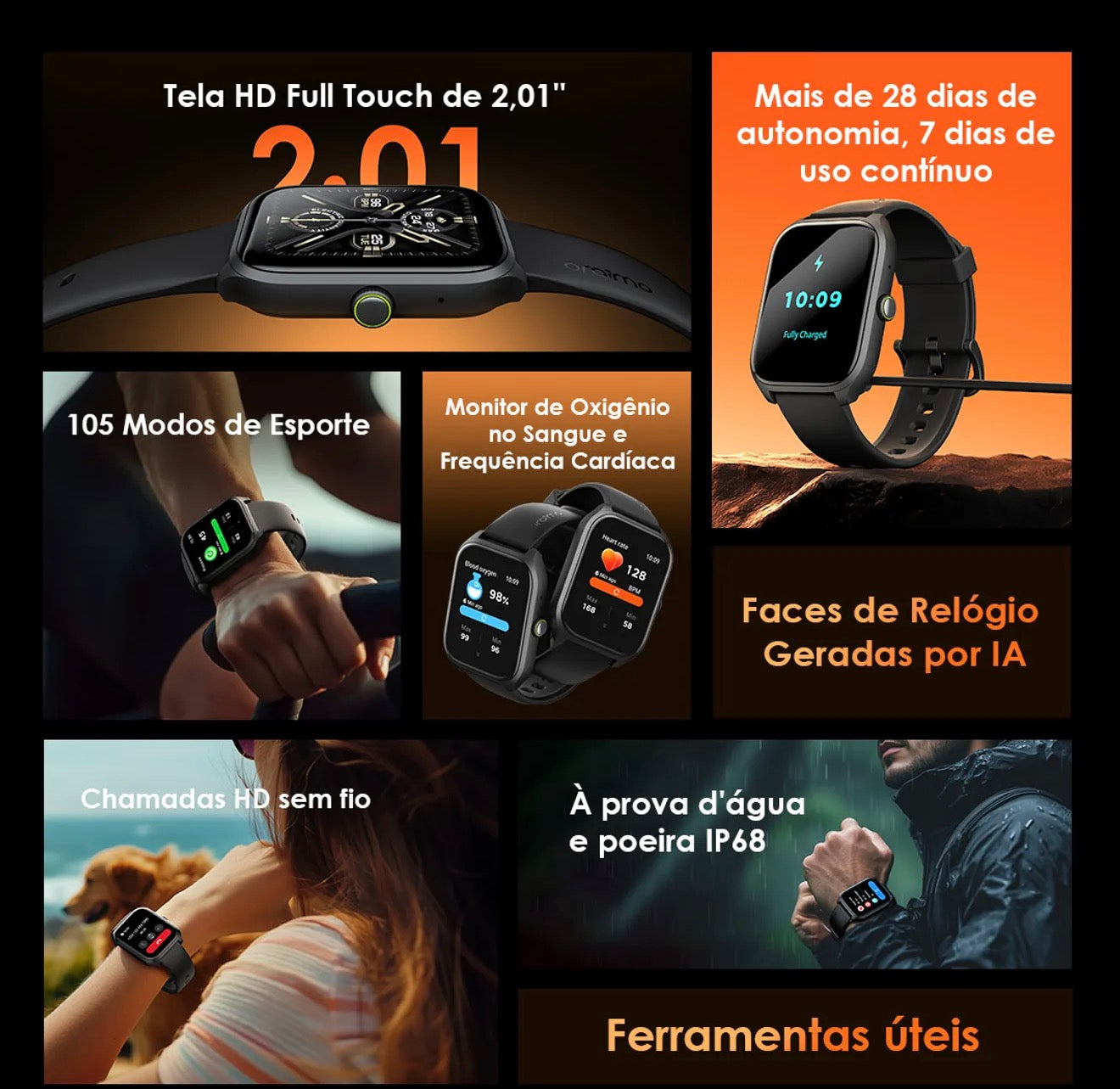 Smart Watch 5 Lite HD IP68 relógio inteligente