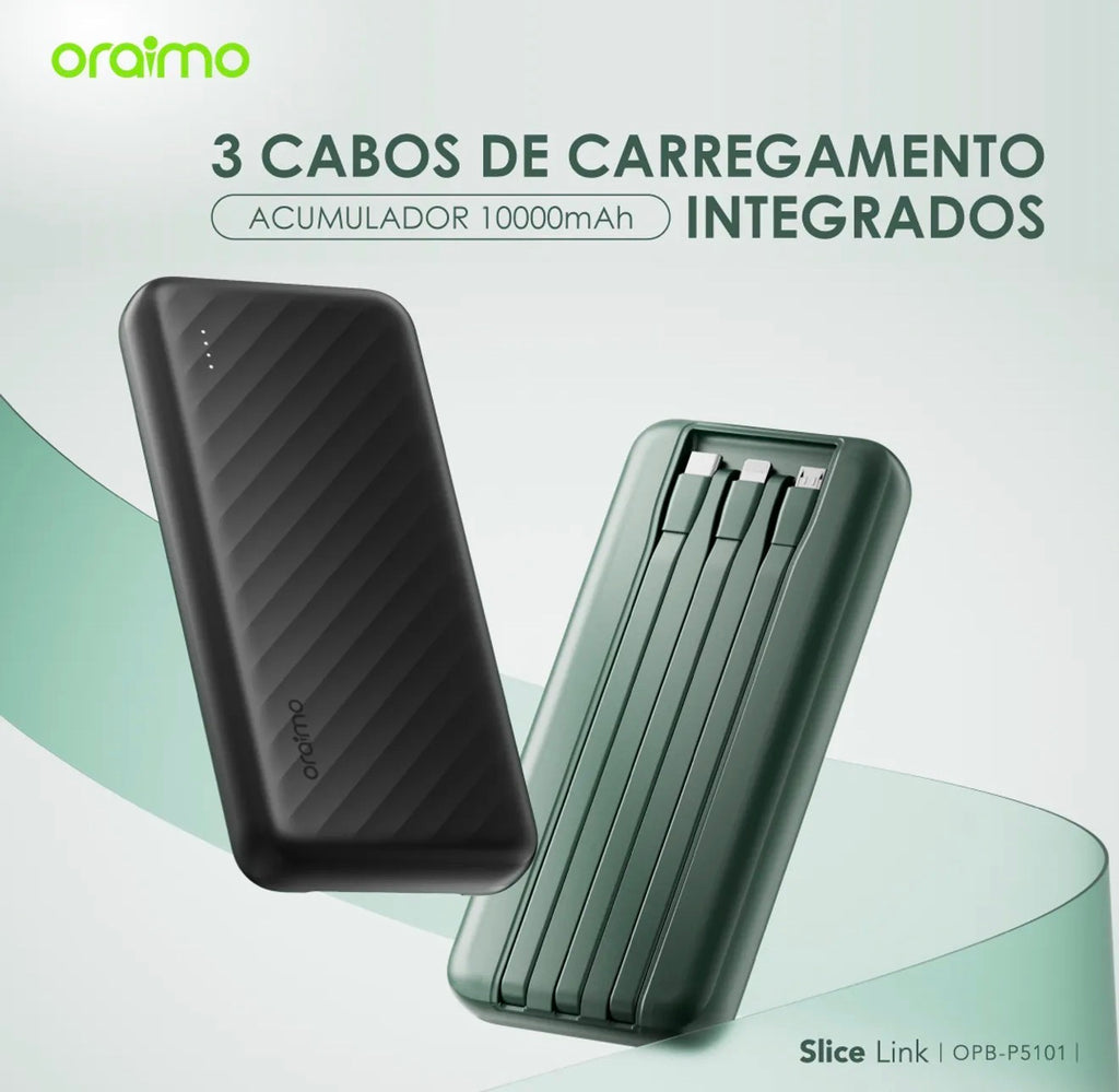 Oraimo Power Bank (Acumulador de Energia) 10.000mAh 12W