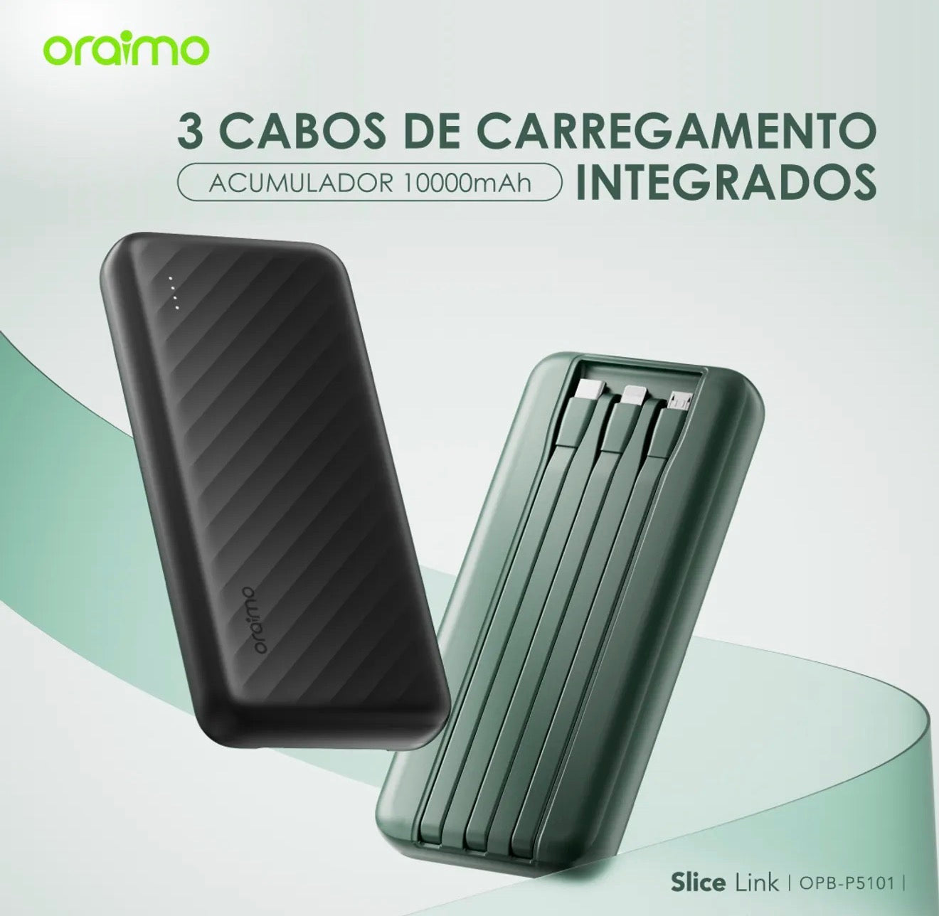 Oraimo Power Bank (Acumulador de Energia) 10.000mAh 12W